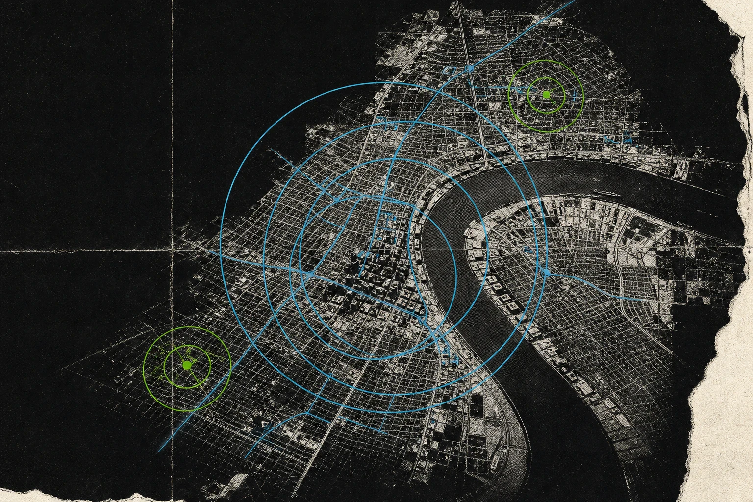 Connected local search network across an urban region